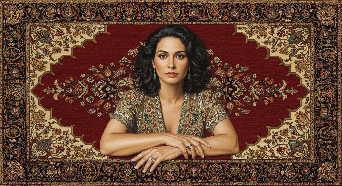 جزئیات گره زنی فرش دستباف سنتی - Artisan workshop close-up of handmade oriental rug knotting