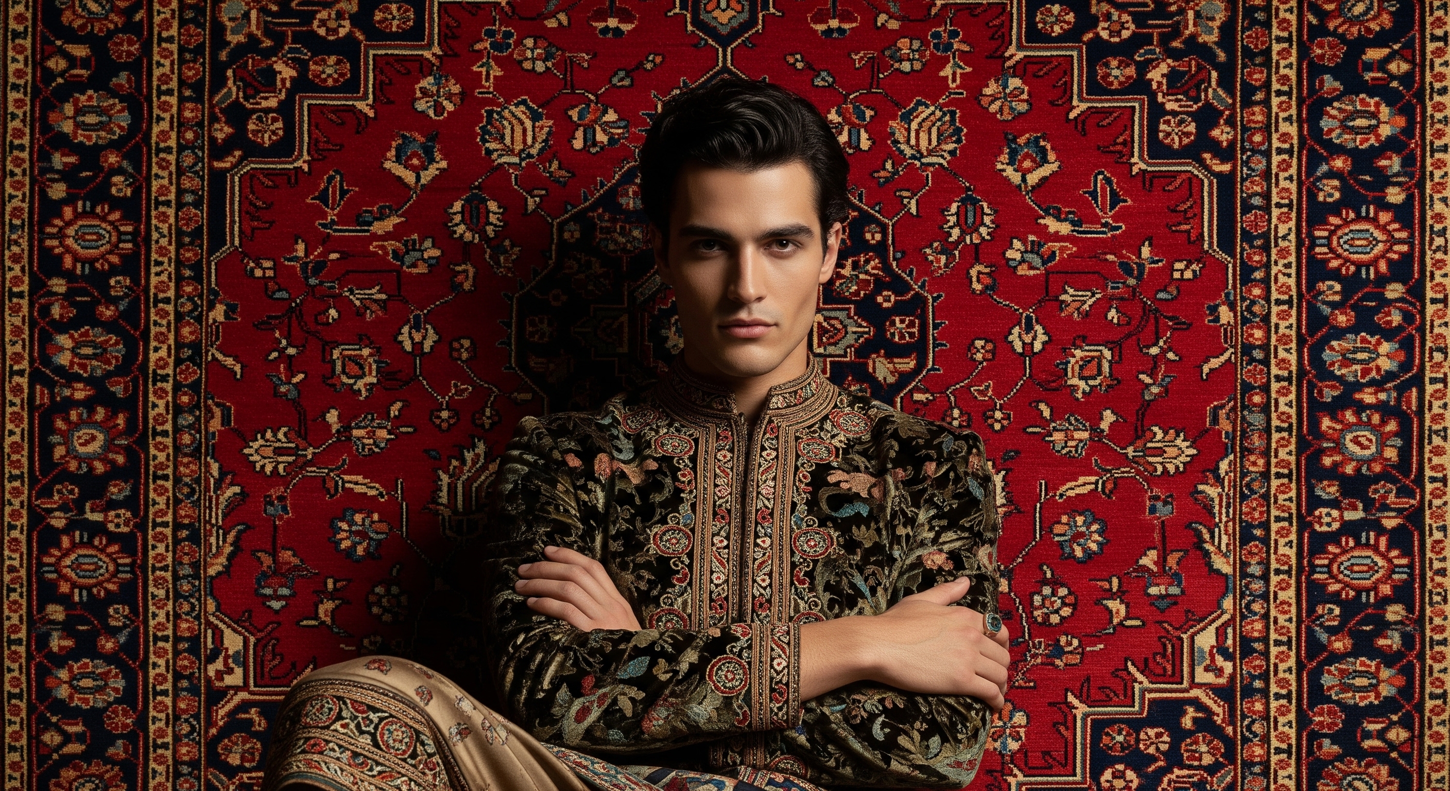 فرش دستباف دیزاینر و آرتیستیک دکوراسیون خانه های مجلل - High-end unique luxury designer custom rug for luxury residential projects